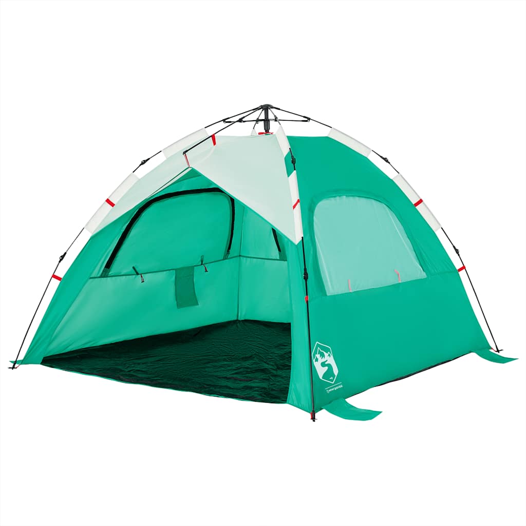 Beach Tent 3 Persons Sea Green Quick Release Waterproof