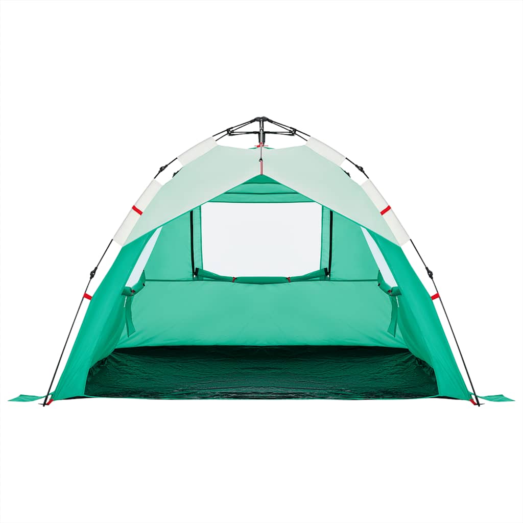 Beach Tent 3 Persons Sea Green Quick Release Waterproof