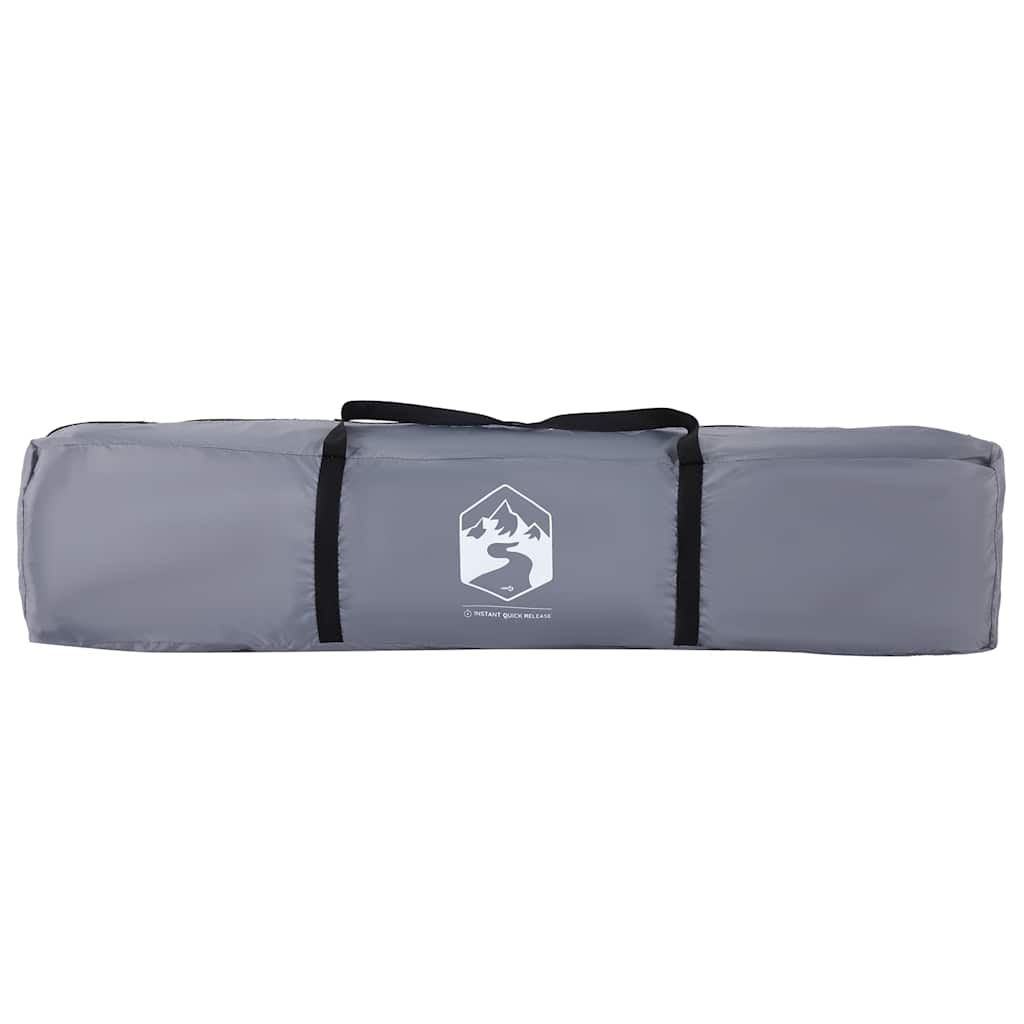 Campingzelt 4 Personen Grau und Orange Quick Release