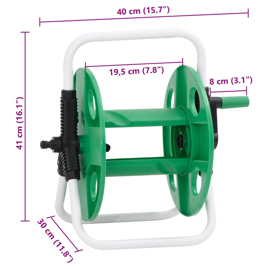 Hose reel freestanding for 45 m 1/2" hose steel