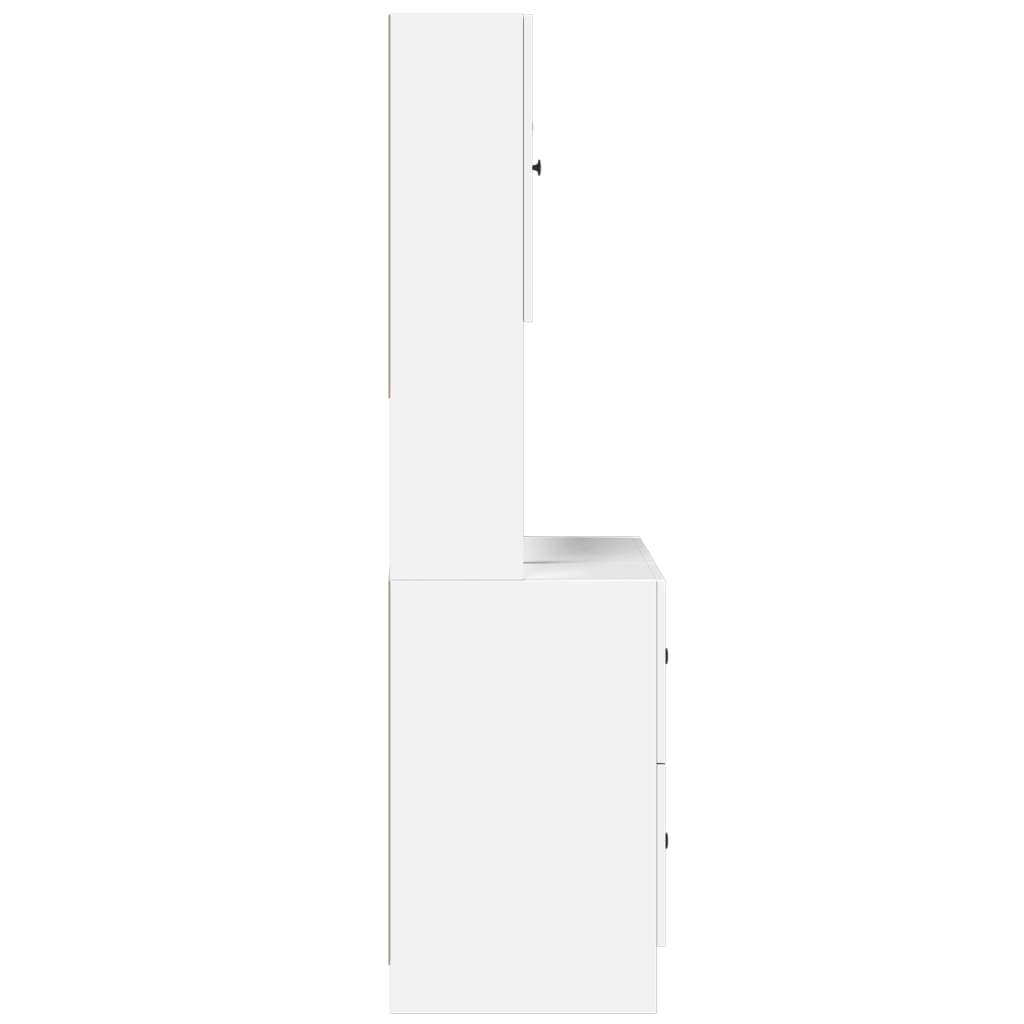 Kitchen cabinet white 95x50x180 cm wood-based material