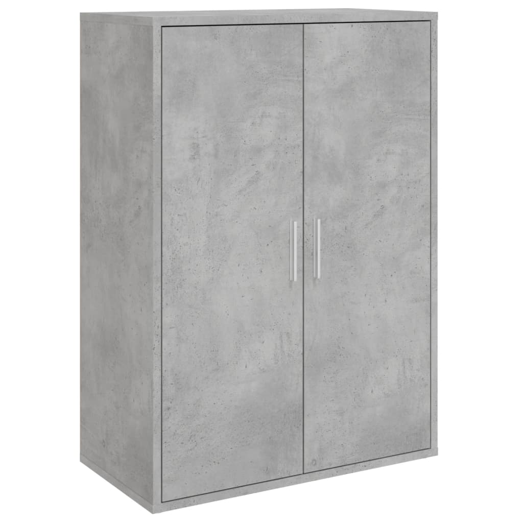 Sideboards 2 pcs. Concrete grey 60x31x84 cm wood material