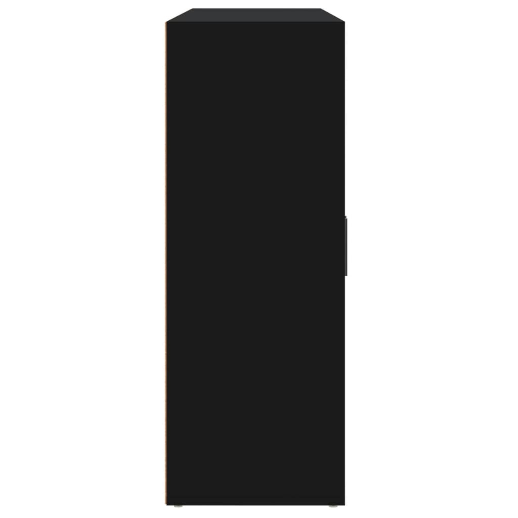 Sideboards 3 pcs. Black 60x31x84 cm wood-based material