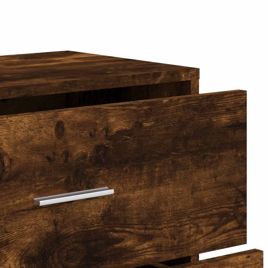 Sideboards 3 pcs. Smoked oak 60x31x84 cm wood material
