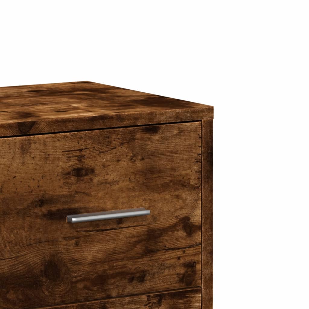 Sideboards 2 pcs. Smoked oak 60x31x84 cm wood material