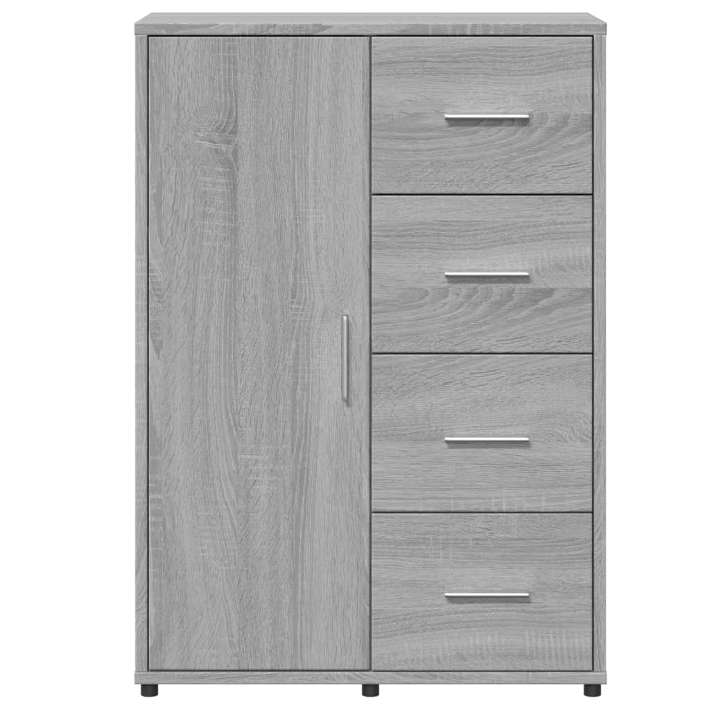 Sideboards 2 pcs. Grey Sonoma 60x31x84 cm wood-based material