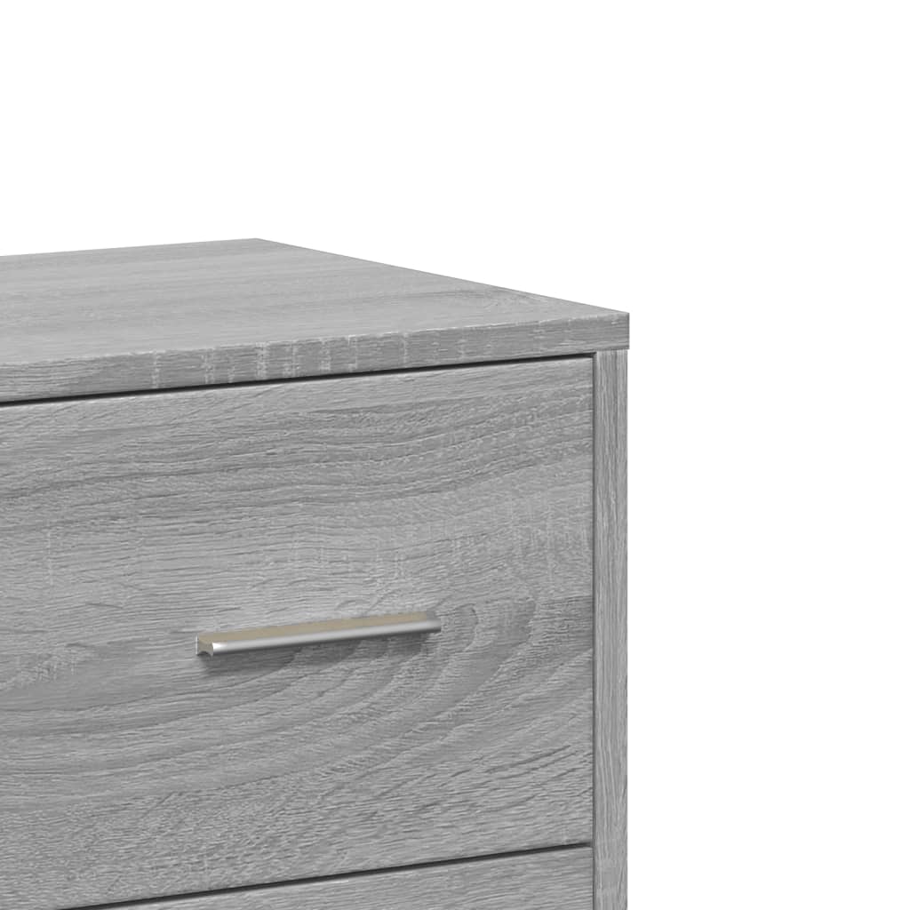 Sideboards 2 pcs. Grey Sonoma 60x31x84 cm wood-based material