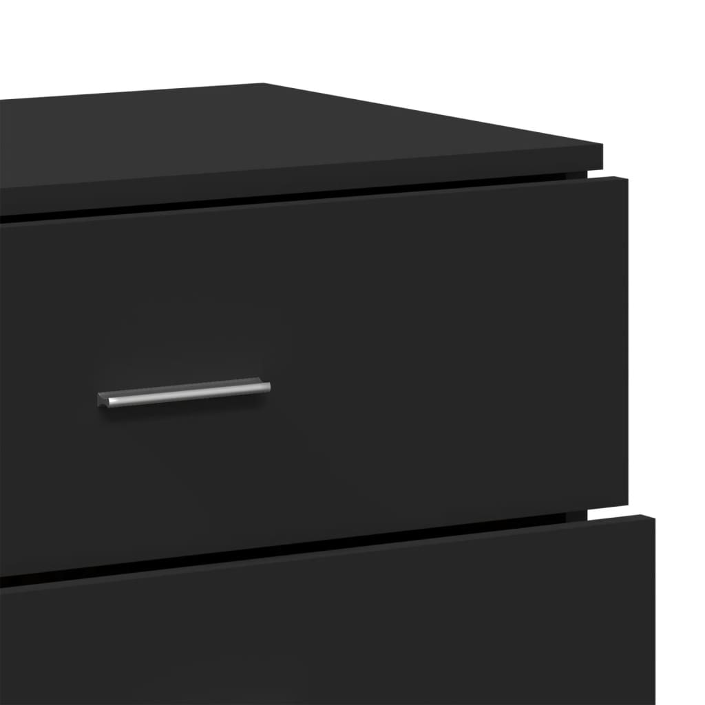 Sideboards 3 Stk. Schwarz Holzwerkstoff