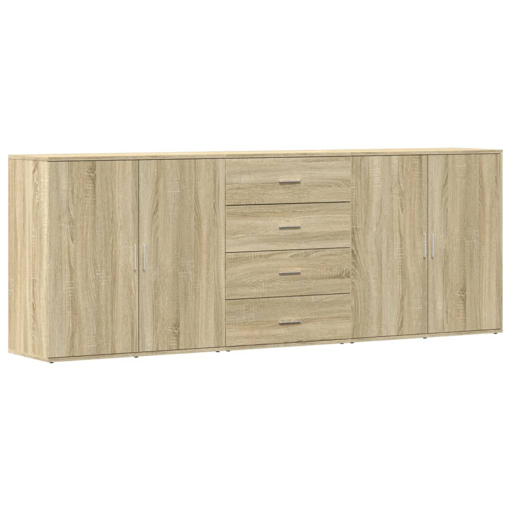Sideboards 3 pcs. Sonoma oak wood material