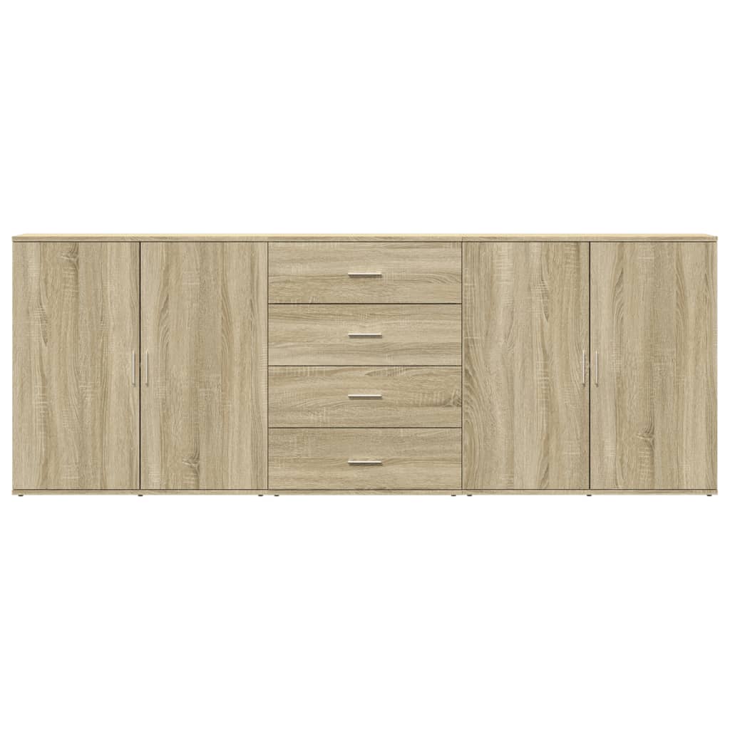 Sideboards 3 pcs. Sonoma oak wood material