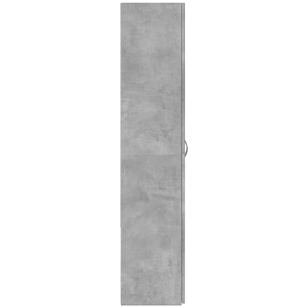 Filing cabinet concrete grey 60x32x153 cm wood-based material