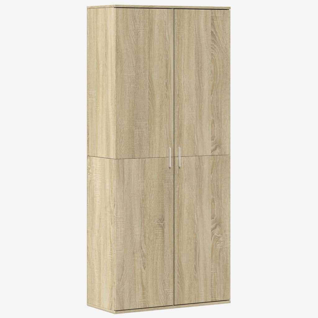 Highboard Sonoma oak 80x35x180 cm wood material