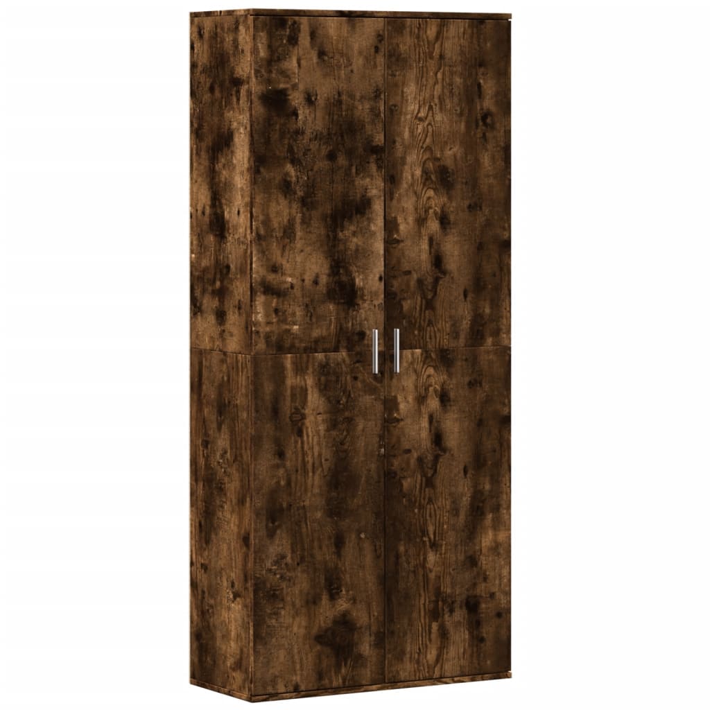 Highboard smoked oak 80x35x180 cm wood material