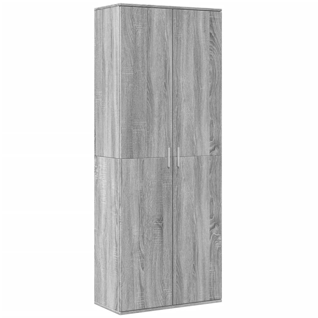 Highboard Grey Sonoma 70x35x180 cm wood material