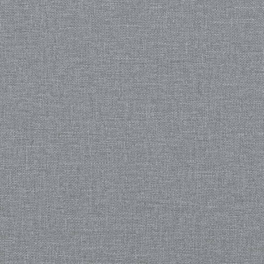 Footstool Light Grey 77x55x31 cm Fabric