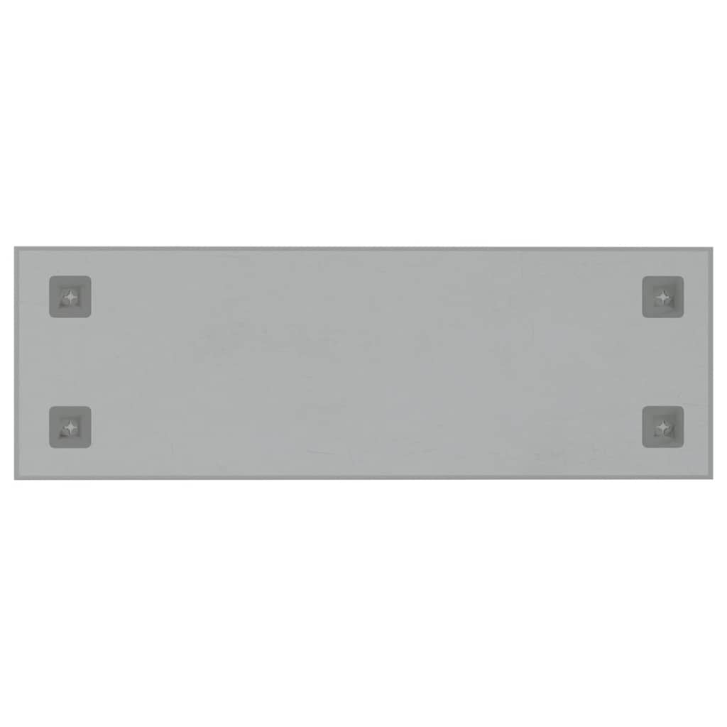 Magnettafel Wandmontage Weiß 80x30 cm Hartglas