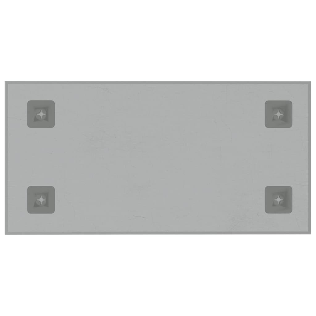 Magnettafel Wandmontage Weiß 40x20 cm Hartglas