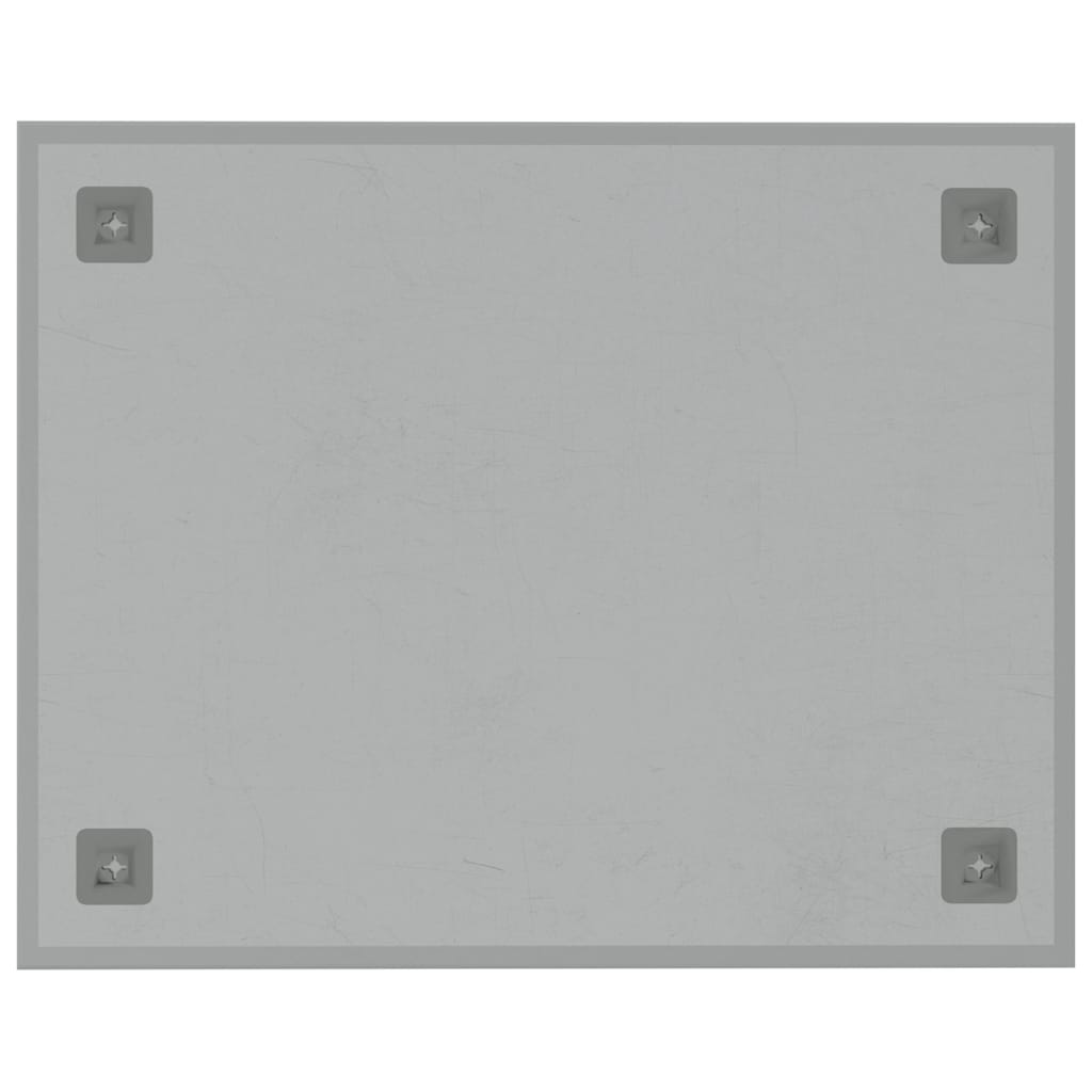 Magnetic Board Wall Mounted White 50x40 cm Tempered Glass