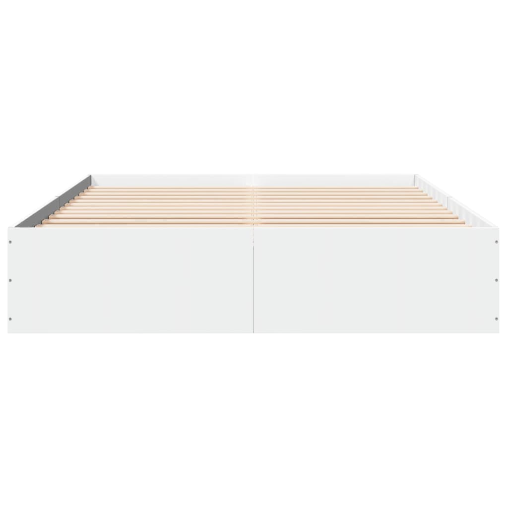 Bettgestell Weiß 150x200 cm Holzwerkstoff