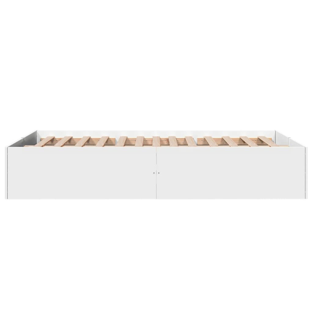 Bettgestell Weiß 140x190 cm Holzwerkstoff