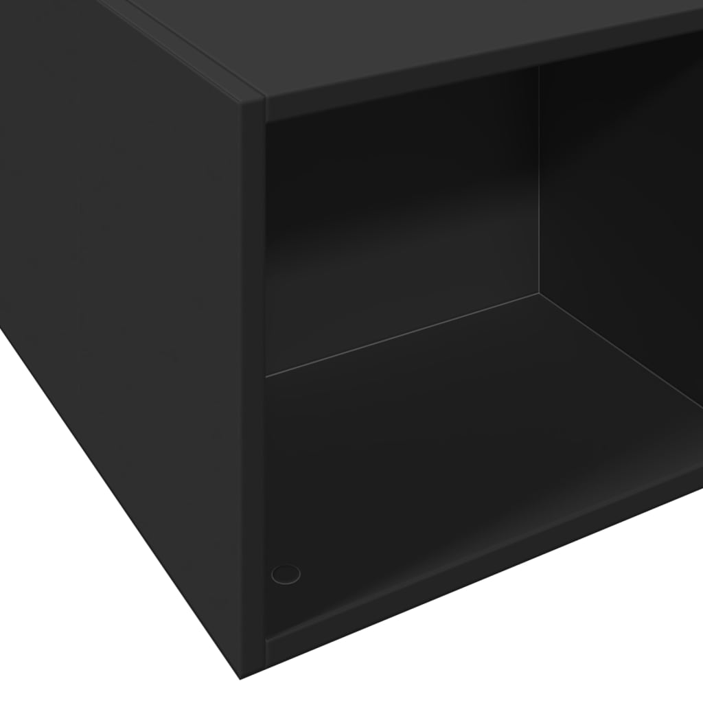 Bettgestell Schwarz 140x190 cm Holzwerkstoff