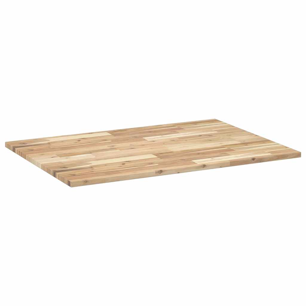 Schreibtischplatte Unbehandelt 80x70x2 cm Massivholz Akazie