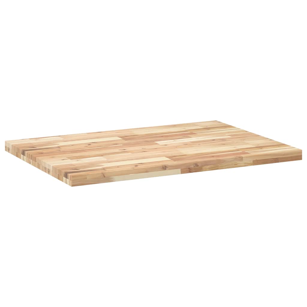 Schreibtischplatte Unbehandelt 80x70x4 cm Massivholz Akazie