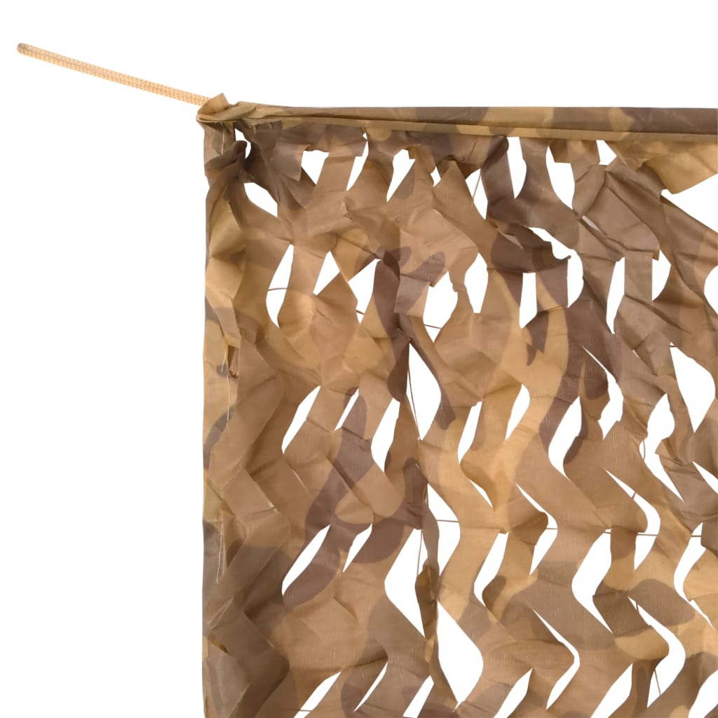 Tarnnetz mit Aufbewahrungstasche 614x581 cm Sandfarbe