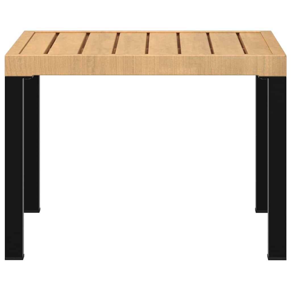 Garten-Couchtisch 55x55x39,5 cm Pulverbeschichteter Stahl
