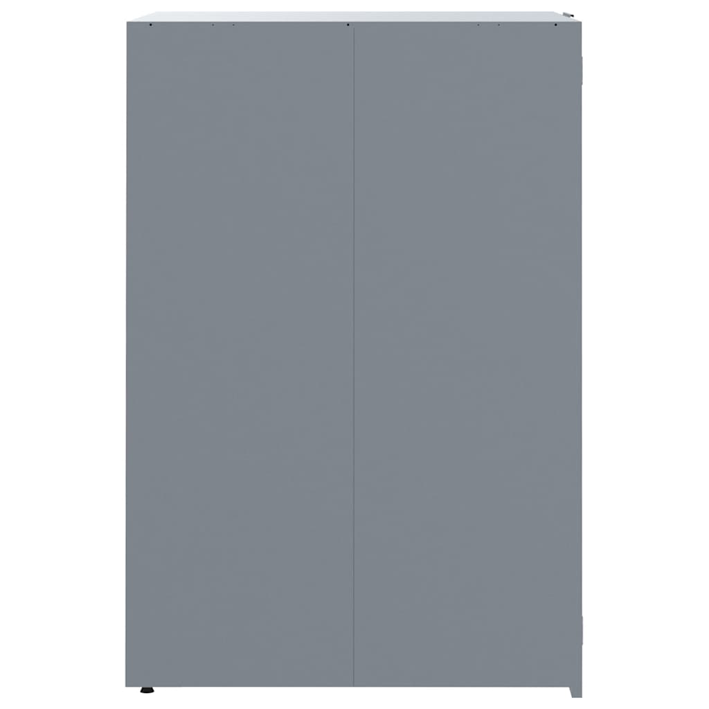 Garbage can box for 1 ton gray 69x79x117 cm steel