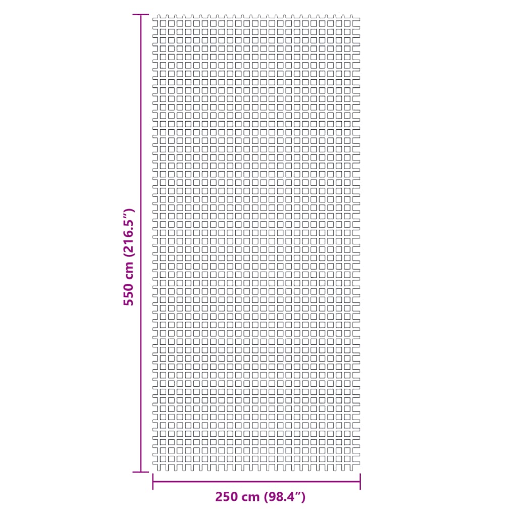 tent carpet blue 5.5x2.5 m