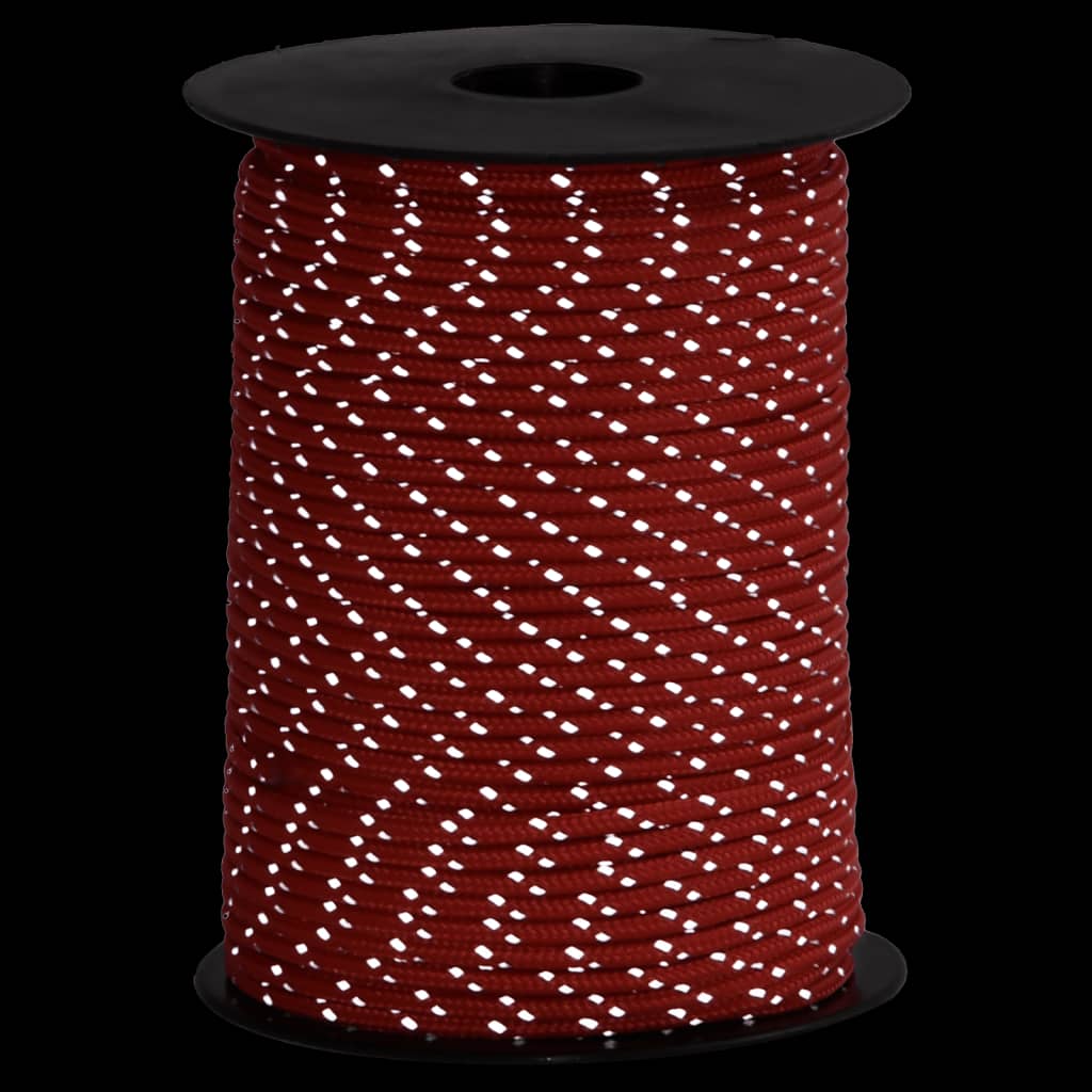 Tent rope reflective with rope tensioners 50 m 3 mm