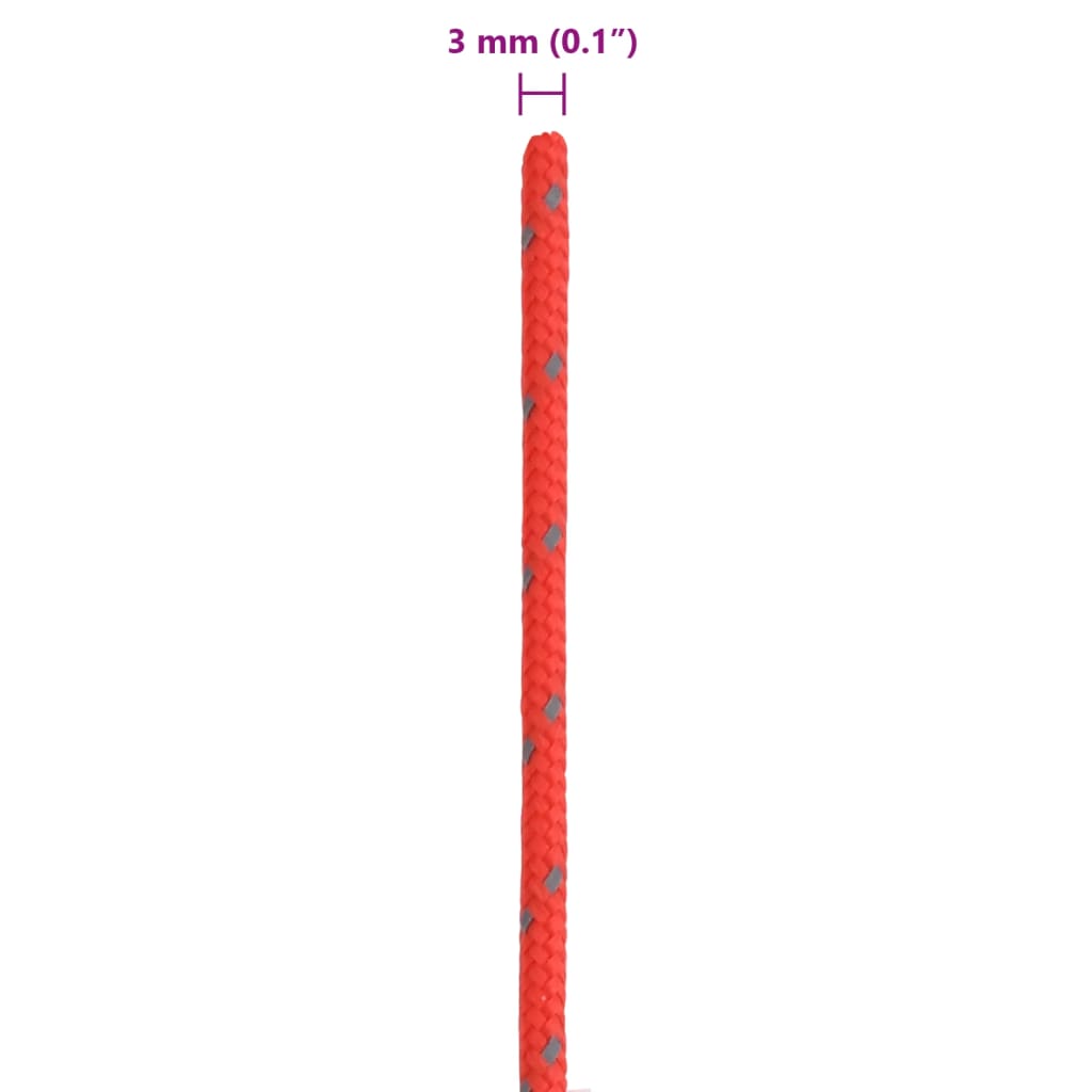 Tent rope reflective with rope tensioners 50 m 3 mm