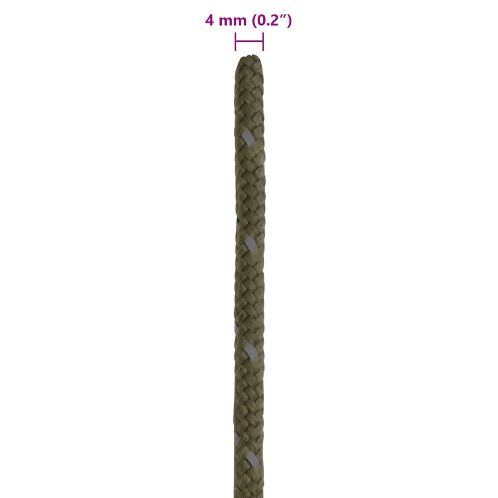 Tent rope reflective with rope tensioners 50 m 4 mm