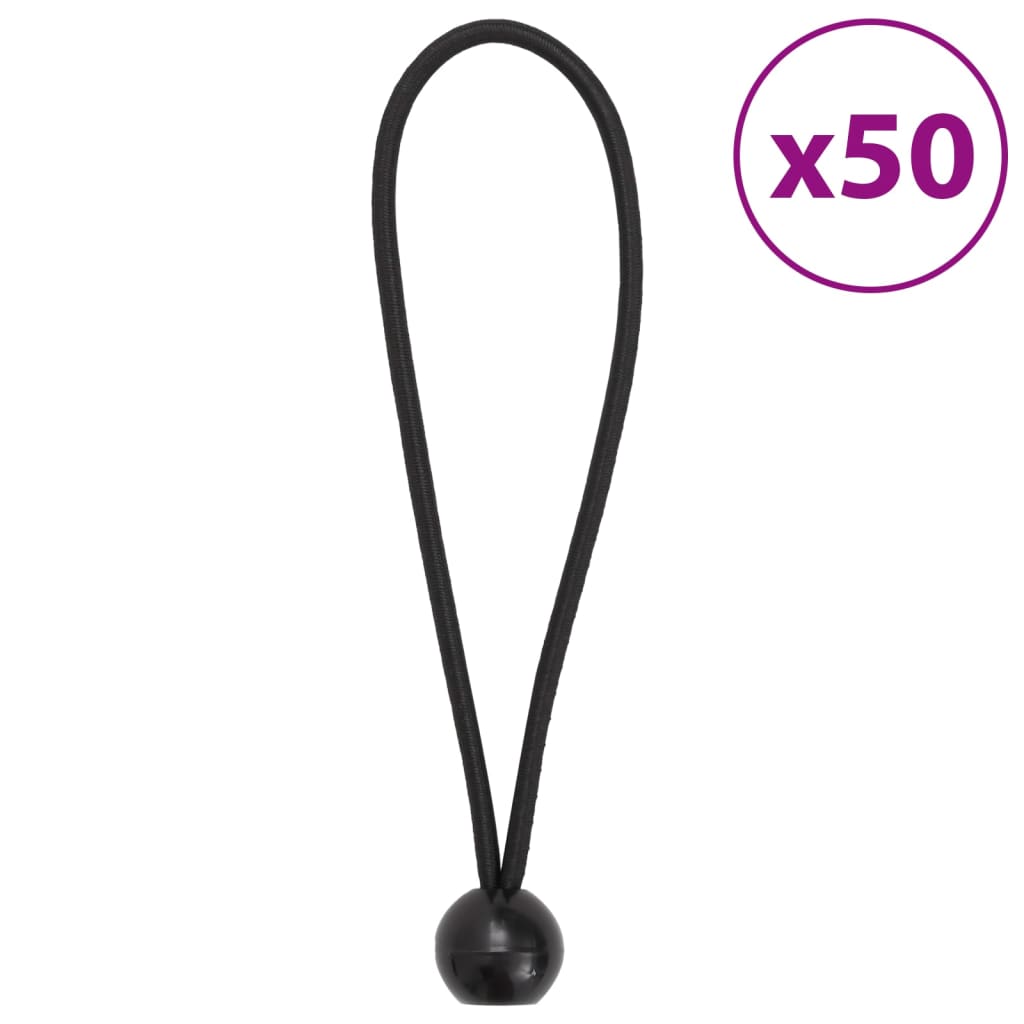 Tensioning rubber bands with balls 50 pcs. 21 x 0.5 cm