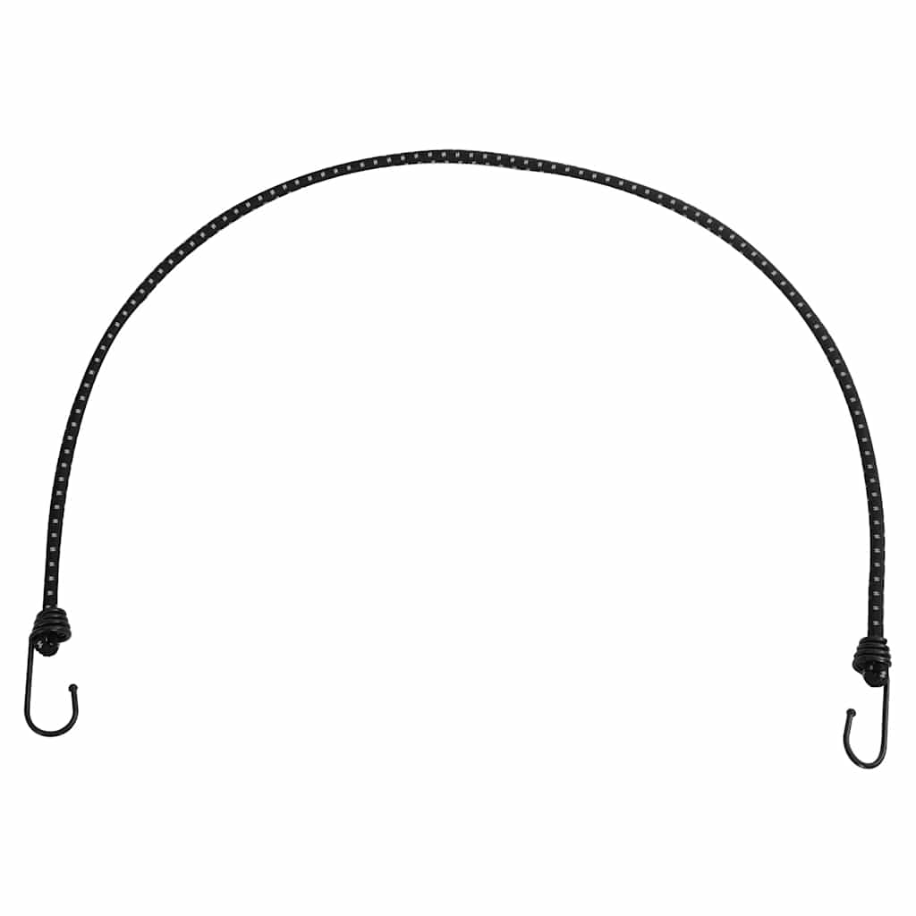 Reflective rubber ropes with hooks 25 pieces 100 cm