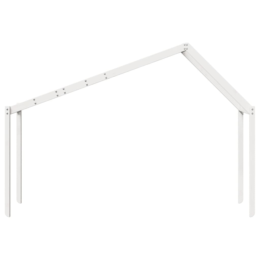 Roof for children's bed white 203x95,5x142 cm solid pine wood