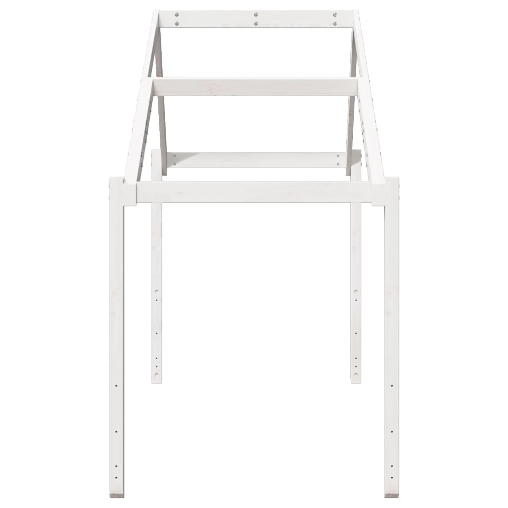 Roof for children's bed white 203x95,5x142 cm solid pine wood