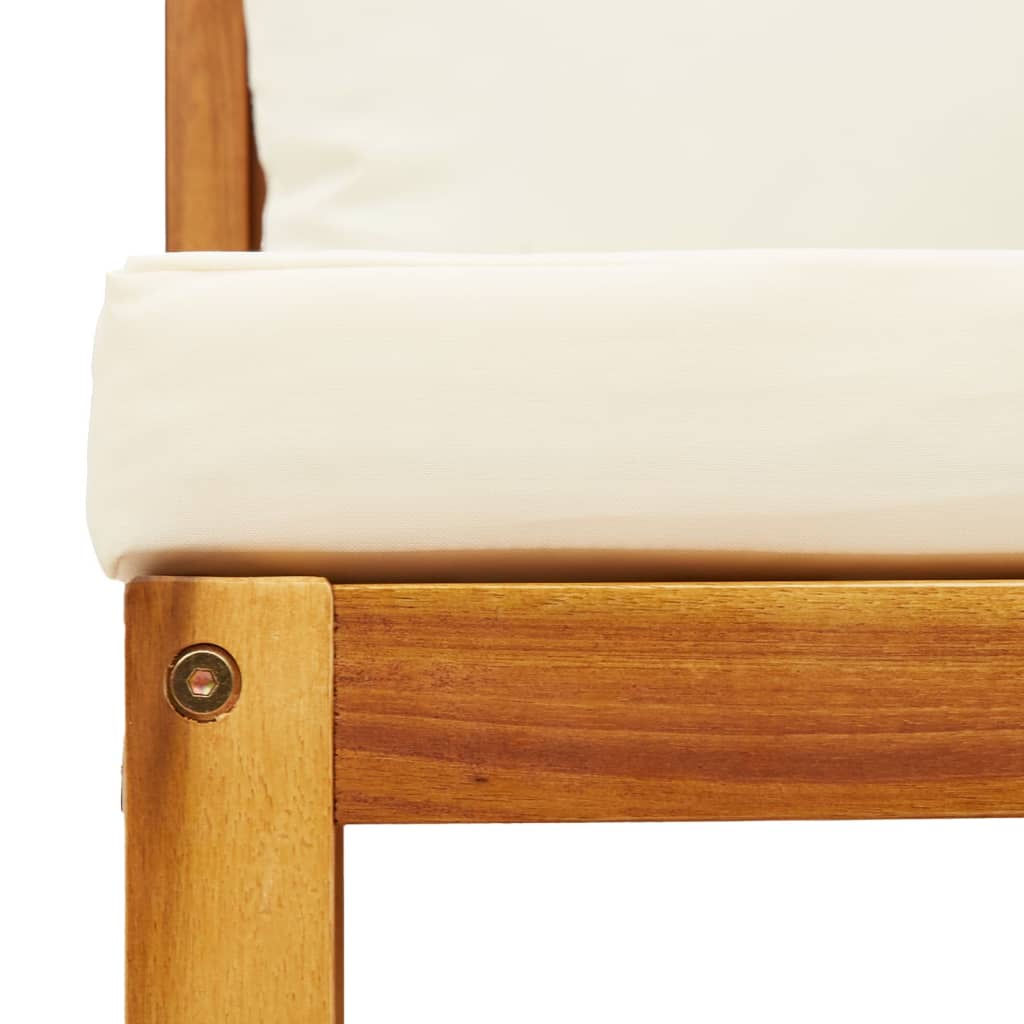 Gartensofa-Ecke mit Kissen Holz Akazie & Rattan