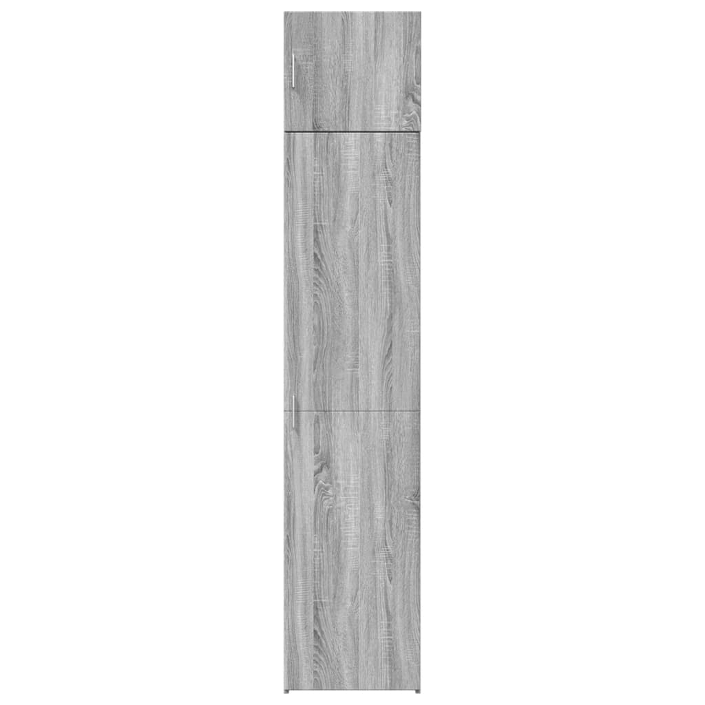 Tall cabinet narrow grey Sonoma 45x42.5x225 cm wood material