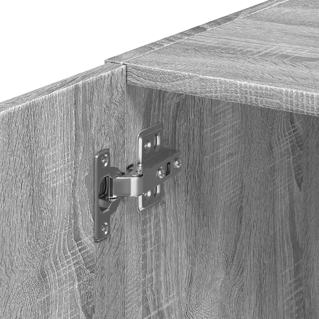 Tall cabinet narrow grey Sonoma 45x42.5x225 cm wood material