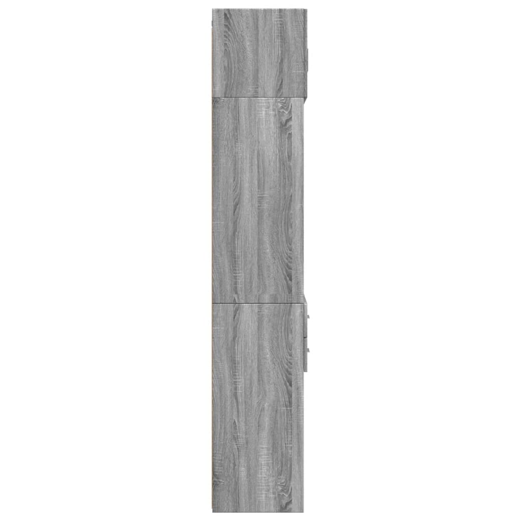 Tall cabinet grey Sonoma 70x42.5x225 cm wood material