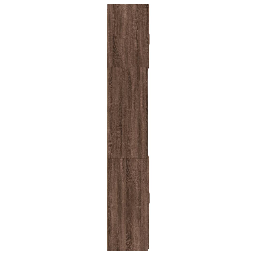 Highboard Braun Eichen-Optik 80x42,5x249 cm Holzwerkstoff