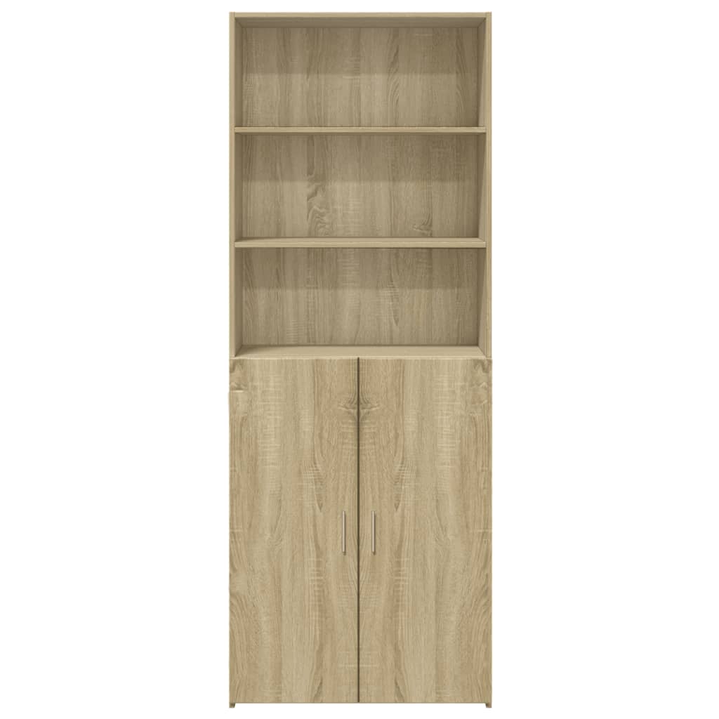 Highboard Sonoma-Eiche 70x42,5x185 cm Holzwerkstoff