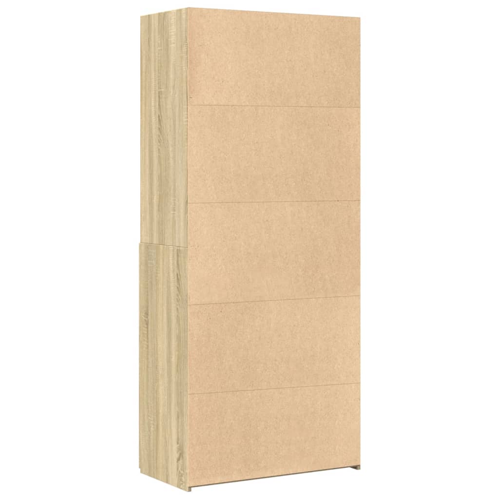 Highboard Sonoma-Eiche 80x42,5x185 cm Holzwerkstoff