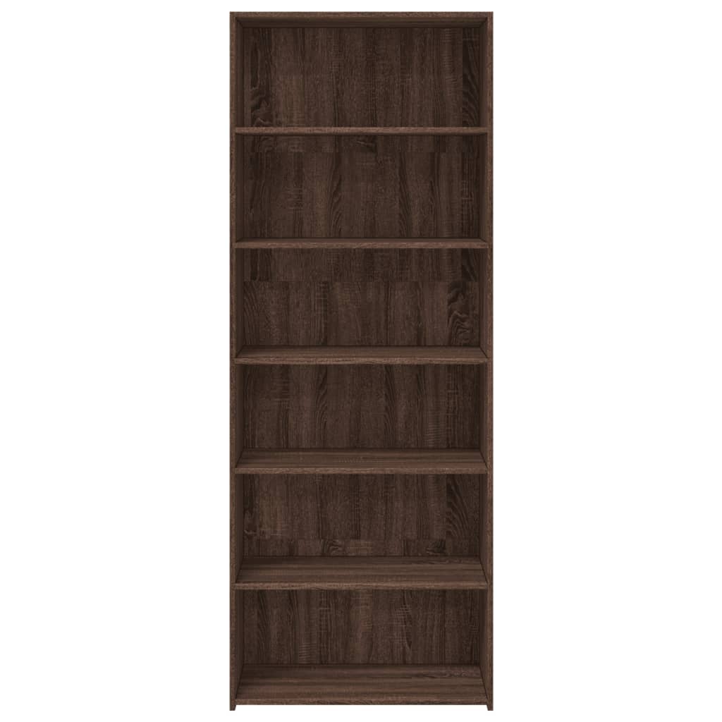Highboard brown oak look 70x41x185 cm wood material