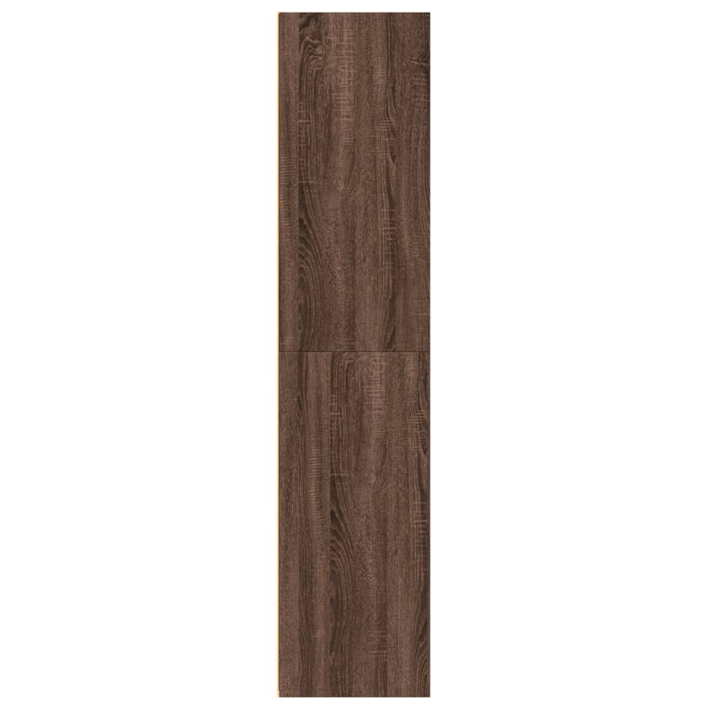 Highboard brown oak look 70x41x185 cm wood material