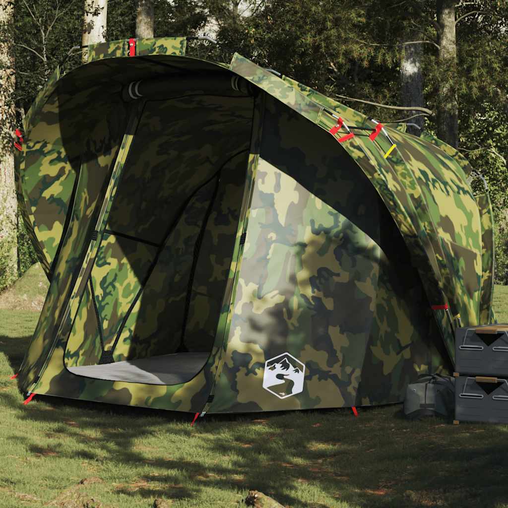 Fishing Tent 4 Persons Camouflage Waterproof