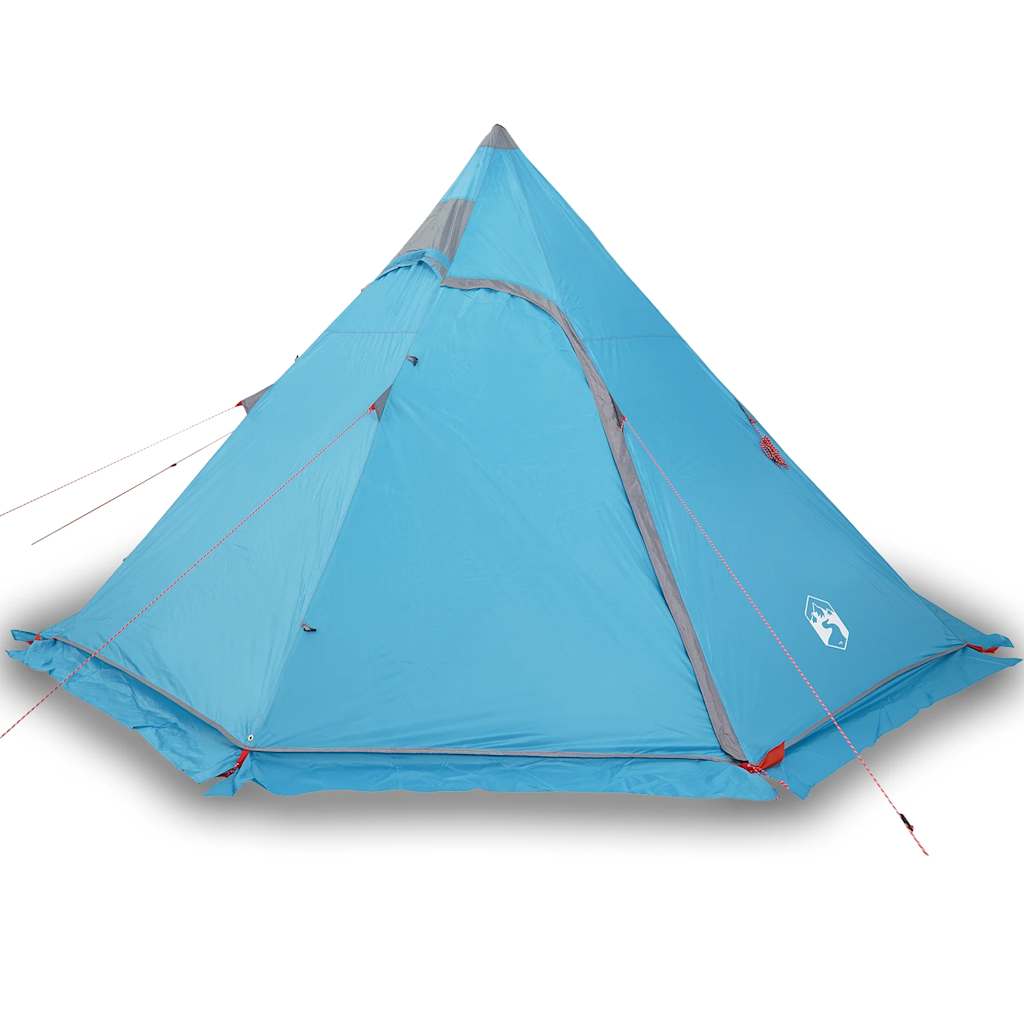Tipi Camping Tent 5 Person Blue Waterproof