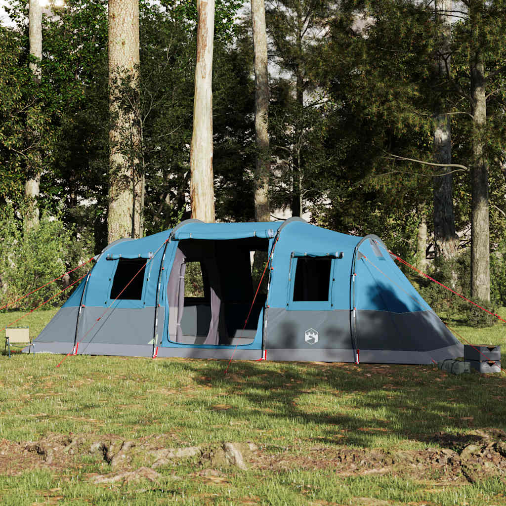 Tunnel Family Tent 6 Persons Blue Waterproof